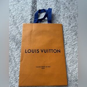 Louis Vuitton Orange Paper Shopping Bag